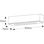 Geyer Γύψινη απλίκα Recta Up-Down L353 2xG9 363x75mm - Image 2