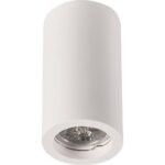 Geyer Γύψινο στρογγυλό spot επίτοιχο 1xGU10 70x170mm