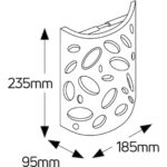 Geyer Γύψινη στρογγυλή απλίκα Ε14 185x235mm - Image 2