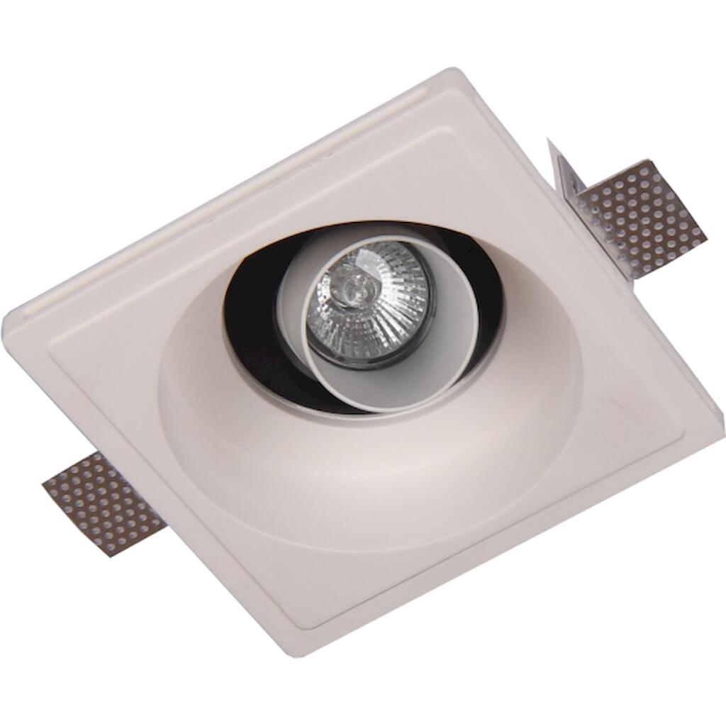 FGS170AR_4 Geyer Γύψινο spot ρυθμιζόμενο τετράγωνο 1xGU10 170x170mm - Image 1