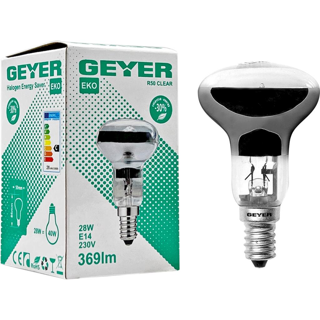 FK1428_2 Geyer Λάμπα Αλογόνου R50 28W E14 2700Κ 369lm - Image 1