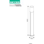 Geyer Φωτιστικό δαπέδου E27 100x800 IP54