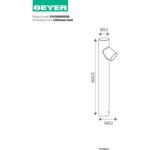 Geyer Φωτιστικό δαπέδου GU10 80x800 IP54 - Image 3