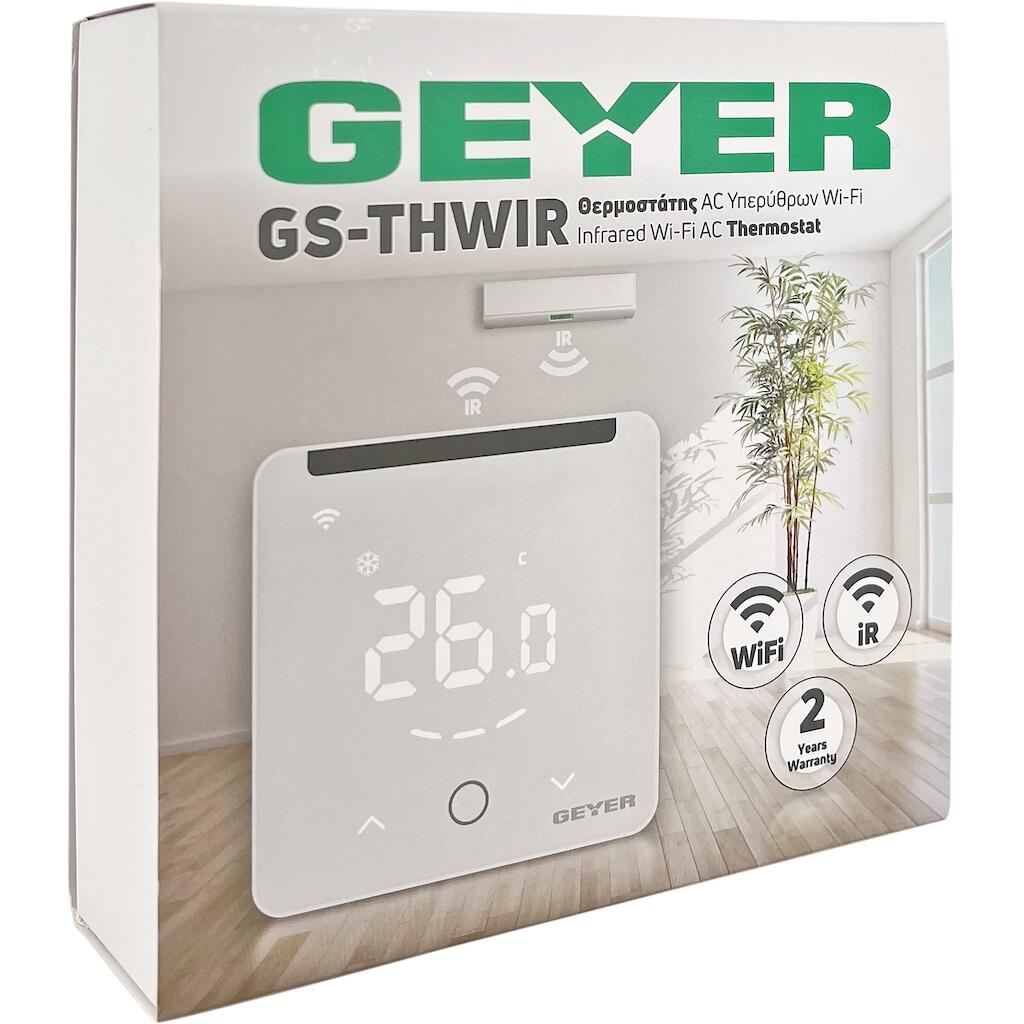 GS-THWIR_2 Geyer Θερμοστάτης AC Υπερύθρων Wi-Fi Λευκός - Image 1