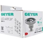 Geyer Λάμπα LED AR111 12W GU10 3000K 710lm 24° - Image 2