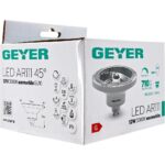 Geyer Λάμπα LED AR111 12W GU10 3000K 710lm 45° dim - Image 3