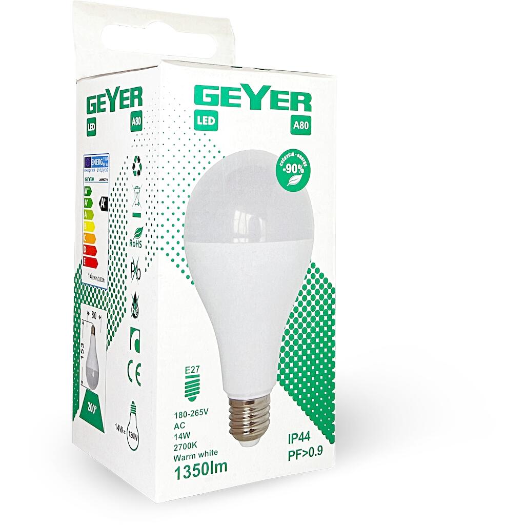LA80WE2714_3 Geyer LED A80 E27 14W 2700K 1350LM IP44 - Image 1