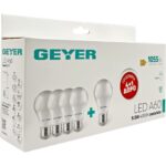 Geyer Λάμπα LED Κλασική A60 9.5W E27 4000K 1055lm 4+1 ΔΩΡΟ - Image 3