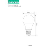 Geyer Λάμπα LED Κλασική A60 9.5W E27 6500K 1055lm