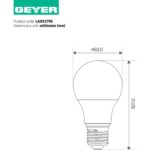 Geyer Λάμπα LED Κλασική A60 8W E27 6500K 806lm - Image 2