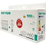 Geyer Λάμπα LED Κλασική A60 9.5W E27 3000K 1055lm 4+1 ΔΩΡΟ - Image 2