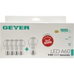 Geyer Λάμπα LED Κλασική A60 9.5W E27 3000K 1055lm 4+1 ΔΩΡΟ - Image 3