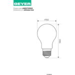 Geyer Λάμπα LED Κλασική A70 12W E27 3000K 1160lm με Sensor Ημέρα/Νύχτα