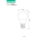 Geyer Λάμπα LED Κλασική A60 8W E27 3000K 806lm