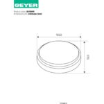Geyer Απλίκα LED 8W 3000K 640lm Φ155 IP54 - Image 2