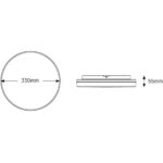 Geyer Απλίκα LED 18W 3000K 1500lm Φ280 IP65 - Image 2