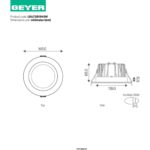 Geyer Φωτιστικό LED Downlight 18W 4000Κ 2070lm 45°