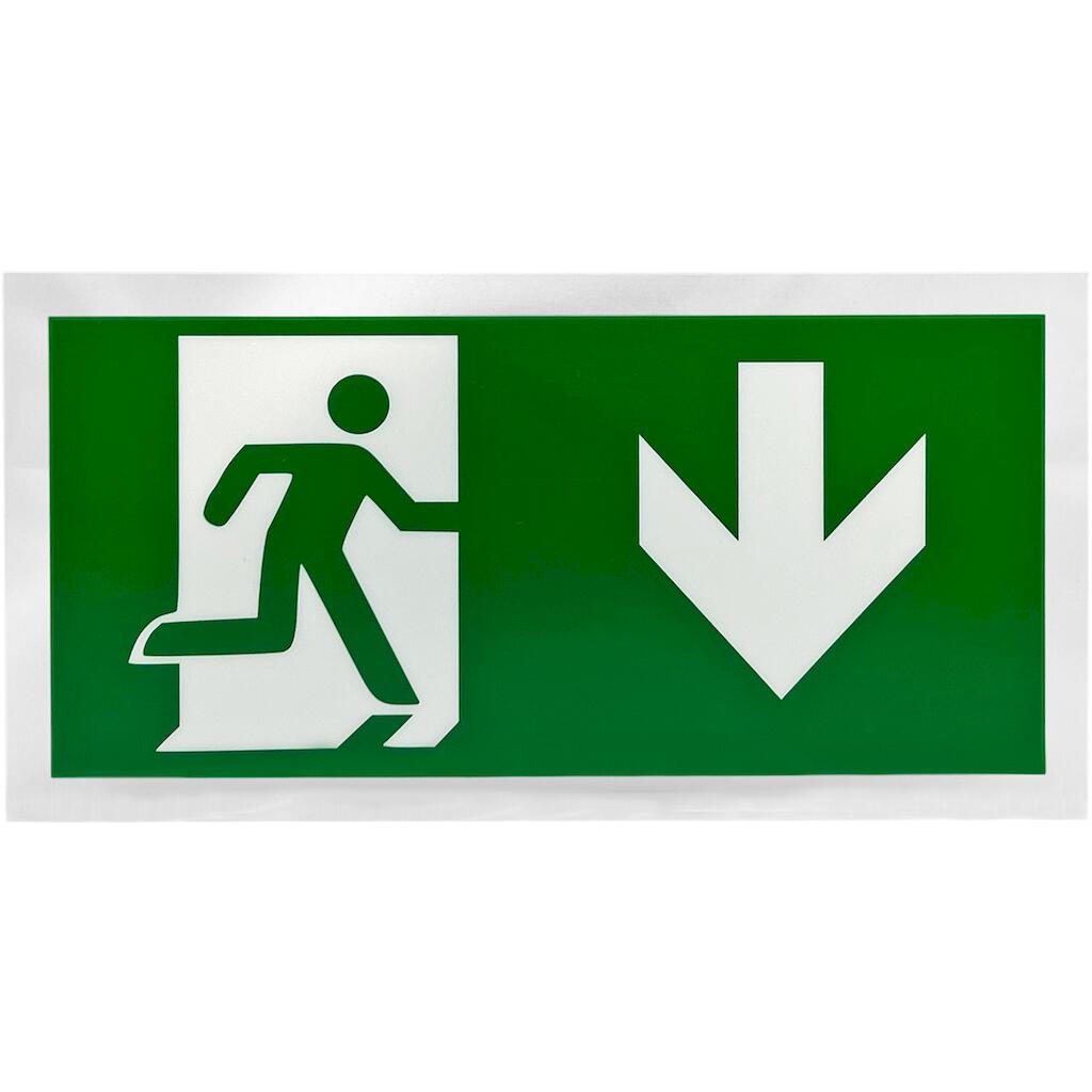 LE-212D_4 Geyer Σήμανση για LED Φωτιστικό ασφαλείας LE-701 & LE-701MC (DOWN) - Image 1