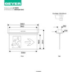 Geyer LED Φωτιστικό ασφαλείας χωνευτό 4W 6500K 35lm - Image 2