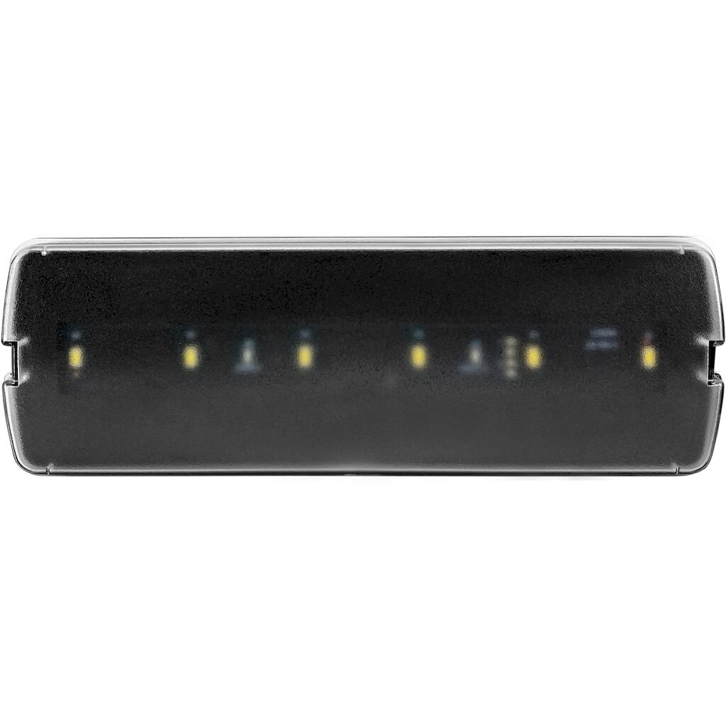 LE-D3B_4 Geyer LED Φωτιστικό ασφαλείας 1W 6500K 100lm 239x80mm μαύρο - Image 1