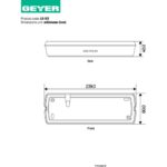 Geyer LED Φωτιστικό ασφαλείας 1W 6500K 100lm 239x80mm - Image 2