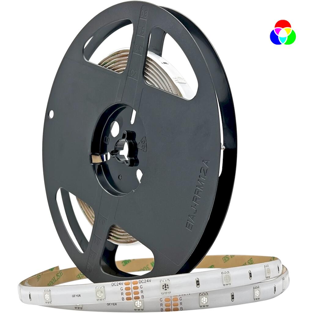 LE7224RGB65_4 Geyer Ταινία LED Eco 7.2W 24V RGB IP65 - Image 1