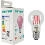 Geyer Λάμπα LED Color A60 4W E27 ρόζ 160lm - Image 3