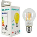 Geyer Λάμπα LED Color A60 4W E27 κίτρινo 300lm - Image 3