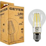 Geyer Λάμπα LED Κλασική Filament A60 4W E27 4000K 470lm - Image 2