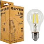 Geyer Λάμπα LED Κλασική Filament A60 6W E27 4000K 700lm - Image 2