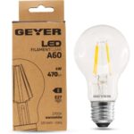 Geyer Λάμπα LED Κλασική Filament A60 4W E27 2700K 470lm