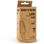 Geyer Λάμπα LED Κλασική Filament Α60 6W E27 2700K 700lm