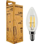 Geyer Λάμπα LED Κερί Filament C35 4W E14 4000K 470lm - Image 2