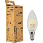 Geyer Λάμπα LED Κερί Filament matt C35 4W E14 4000K 400lm - Image 2