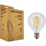 Geyer Λάμπα LED Γλόμπος Filament G95 12W E27 2700K 1521lm