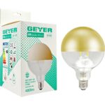Geyer Λάμπα LED Αντεστραμμένου καθρέφτη χρυσό G125 6W E27 2700K 480lm dim - Image 2