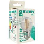 Geyer Λάμπα LED Σφαιρική Filament G45 4W E27 4000K 380lm dim - Image 2