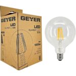 Geyer Λάμπα LED Γλόμπος Filament G125 8W E27 4000K 1055lm