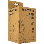 Geyer Λάμπα LED Γλόμπος Filament matt G95 6W E27 4000K 650lm - Image 2