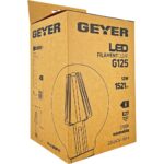 Geyer Λάμπα LED Γλόμπος Filament G125 12W E27 2700K 1521lm