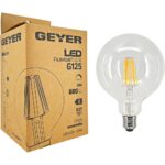 Geyer Λάμπα LED Γλόμπος Filament G125 8W E27 2700K 880lm dim - Image 2