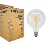 Geyer Λάμπα LED Γλόμπος Filament G125 8W E27 2700K 1055lm - Image 2