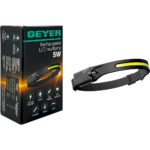 Geyer Επαναφορτιζόμενος LED Φακός κεφαλής 3W COB + 3W XPE