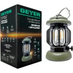 Geyer Επαναφορτιζόμενος LED Φακός φανάρι 3W 16SM LED + 3W FILAMENT - Image 3