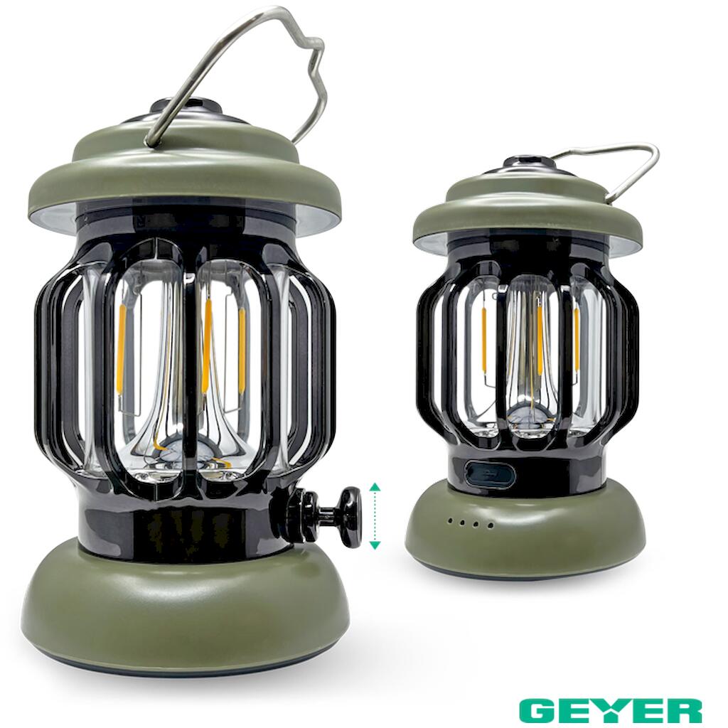 LFK-LL0048_3 Geyer Επαναφορτιζόμενος LED Φακός φανάρι 3W 16SM LED + 3W FILAMENT - Image 1