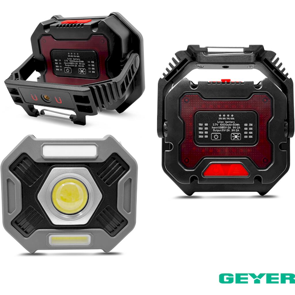 LFK-WL0023_3 Geyer Επαναφορτιζόμενος LED Φακός εργασίας 20W - Image 1