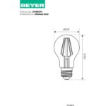 Geyer Λάμπα LED Κλασική Filament matt A60 4W E27 2700K 400lm - Image 3