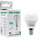 Geyer Λάμπα LED Σφαιρική G45 4.5W Ε14 3000K 470lm - Image 3