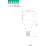 Geyer Λάμπα LED Σφαιρική G45 8.5W E14 3000K 800lm - Image 3