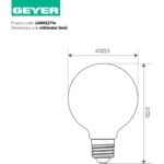 Geyer Λάμπα LED Γλόμπος G120 14W Ε27 6500K 1420lm - Image 2